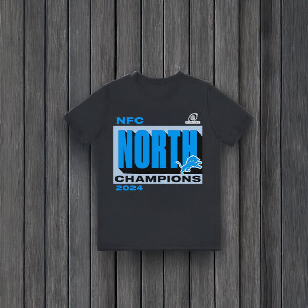 Detroit Lions Fanatics 2024 NFC North Division Champions Conquer T-shirts