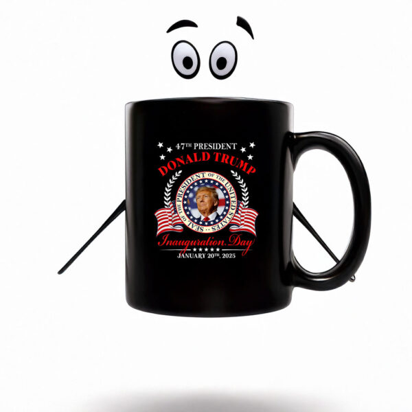 Donald Trump Inauguration Day 2025 USA 47th President 45 47 Mug Coffee