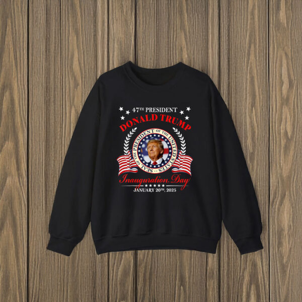 Donald Trump Inauguration Day 2025 USA 47th President 45 47 T-Shirts