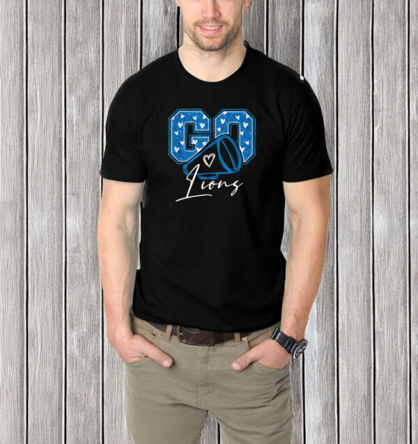 Go Cheer Lions Design For Men T-Shirt