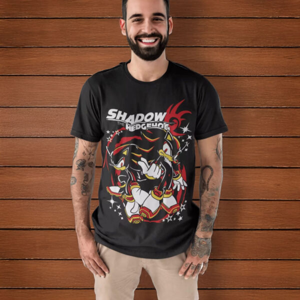 Hedgehog Shadow T-shirt - Speedster Energy, Japanese Anime Hero