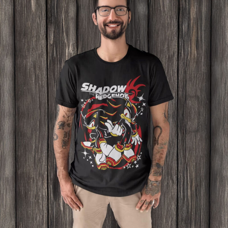 Hedgehog Shadow T-shirt - Speedster Energy, Japanese Anime Hero