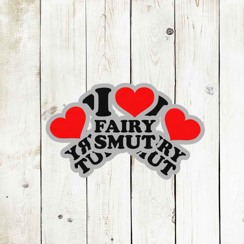 I Heart Fairy Smut Stickers