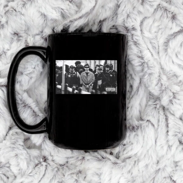 Iconic Monochrome Luigi Mangione Mug Coffee