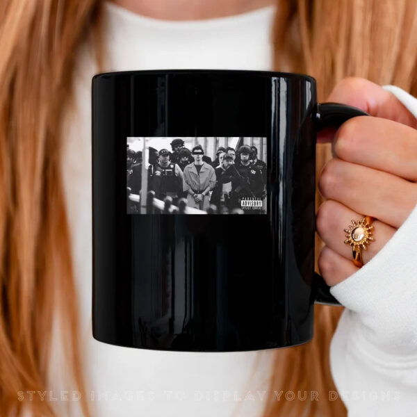 Iconic Monochrome Luigi Mangione Mug Coffee