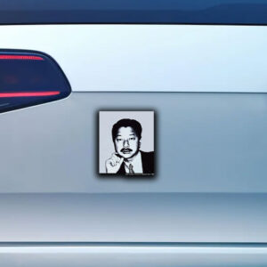 Jake Shane Wearing Mr Chow Andy Warhol Portrait Of Michael Chow Sticker ,Car Magnet