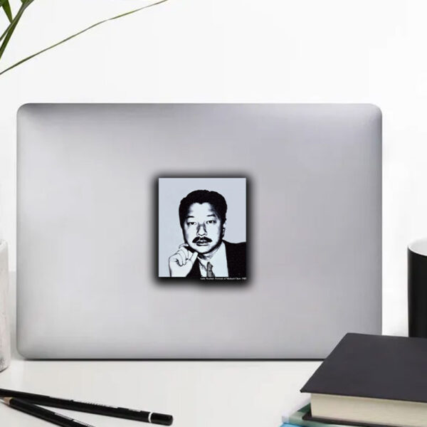 Jake Shane Wearing Mr Chow Andy Warhol Portrait Of Michael Chow Sticker ,Car Magnet