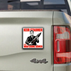 Krime Keir Starmer The War Crime Armer Sticker ,Car Magnet