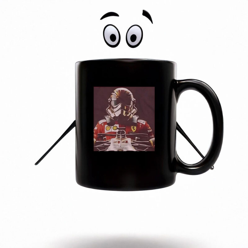 Lewis Hamilton With Stormtrooper Helmet Mug Coffee