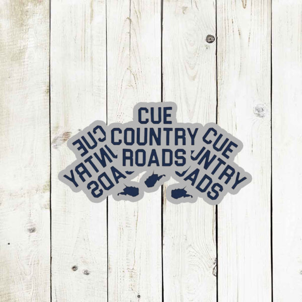 Lindzee Cue Country Roads Sticker