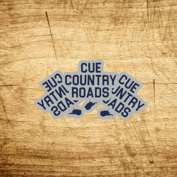 Lindzee Cue Country Roads Sticker