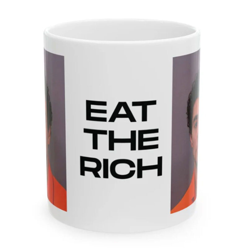 Luigi Mangione Eat The Rich Mug Coffee