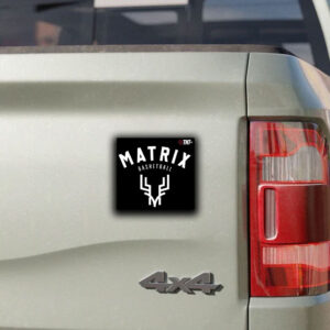 NS Matrix White Sticker ,Car Magnet