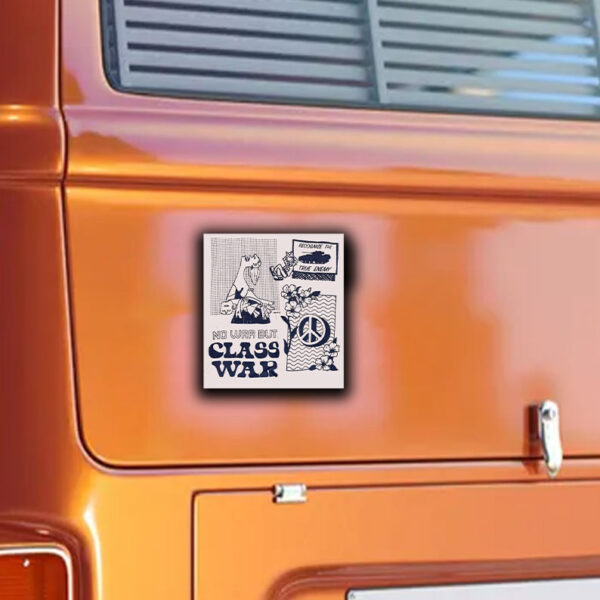 No War but Class War Sticker ,Car Magnet