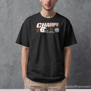 Official Texas Longhorns Playoff Quarterfinal 2025 Chick-fil-A Peach Bowl Champs Helmet T-Shirt