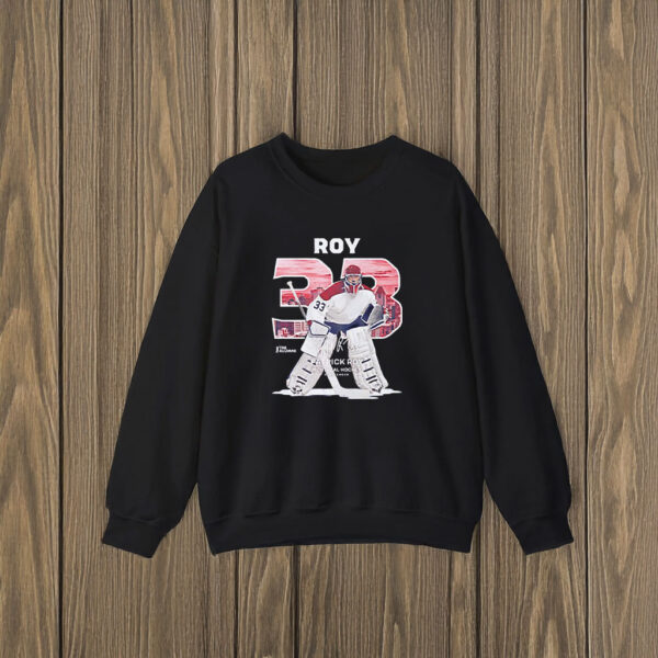 Patrick Roy Montreal hockey throwback T-shirts