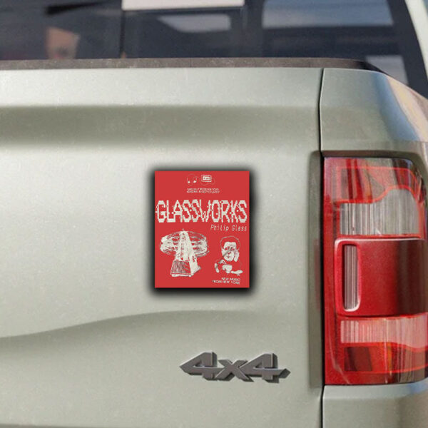 Philip Glass Fan Art Sticker ,Car Magnet