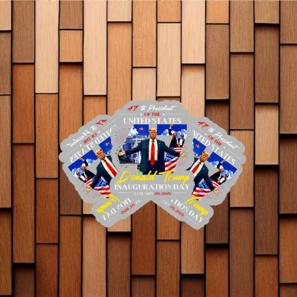 President Donald Trump Inauguration Day 2025 47Th Usa Flag Stickers