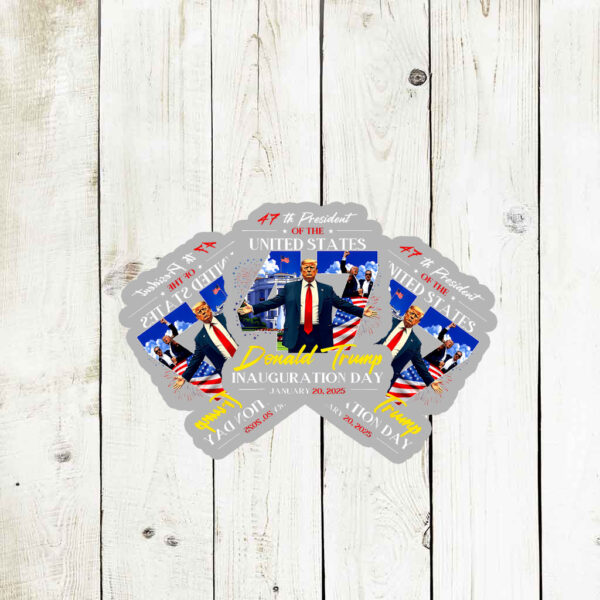 President Donald Trump Inauguration Day 2025 47Th Usa Flag Stickers