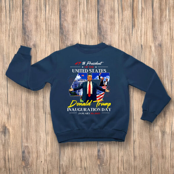 President Donald Trump Inauguration Day 2025 47Th Usa Flag T-Shirts