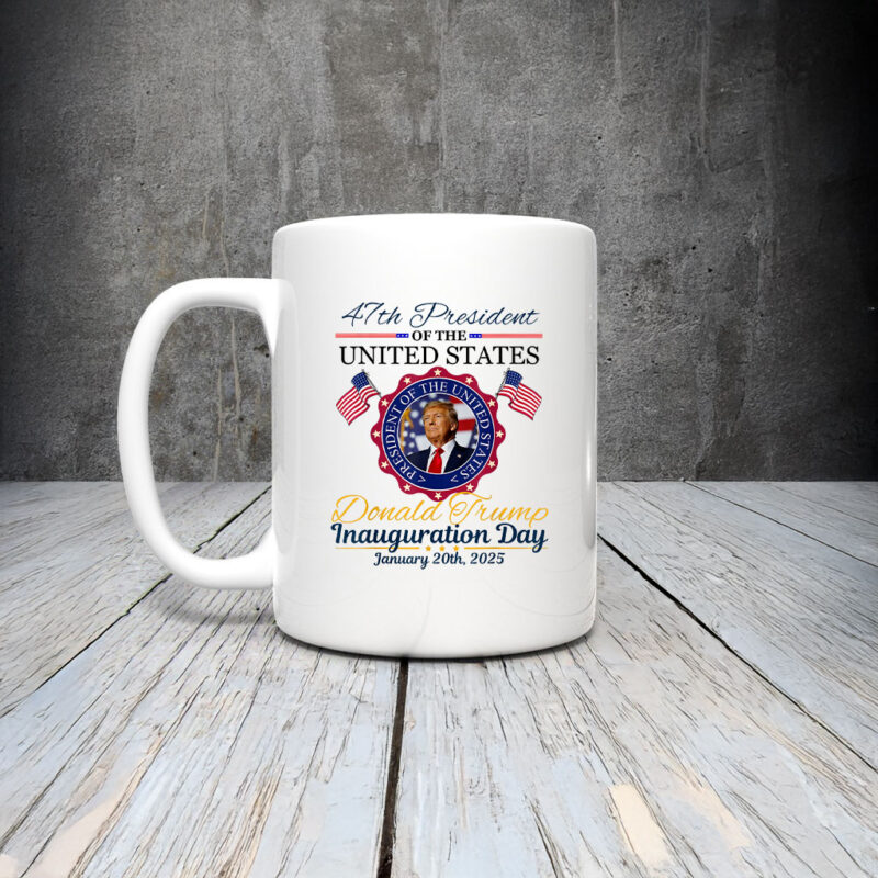 President Donald Trump Inauguration Day 2025 Memorabilia Mug Coffee