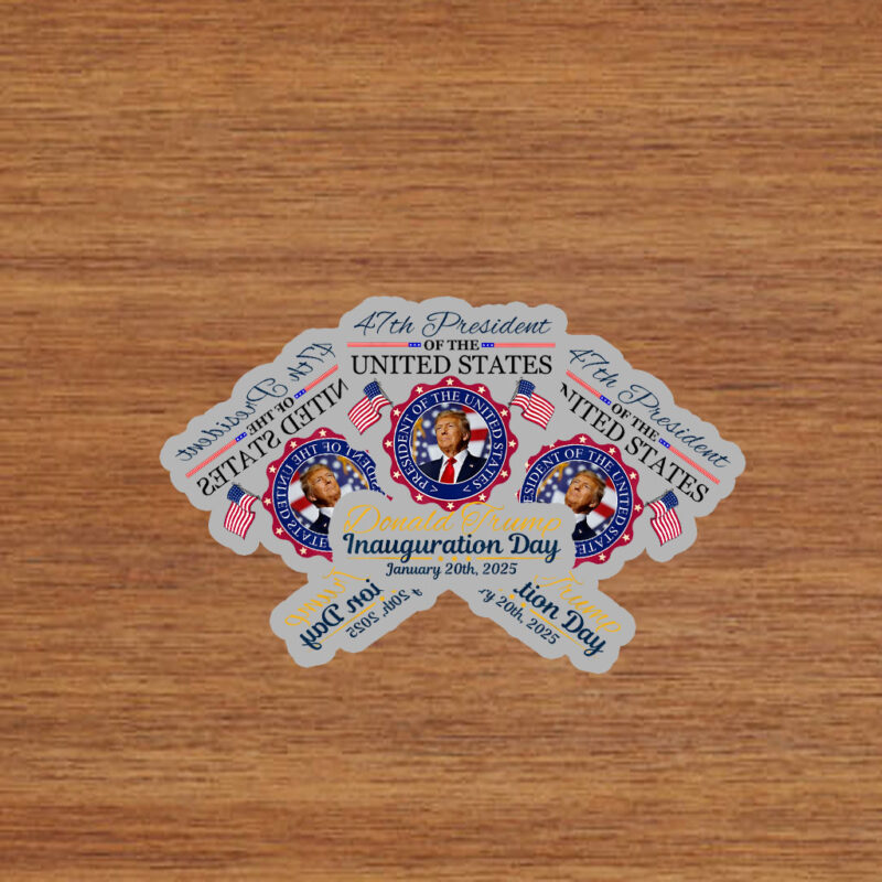 President Donald Trump Inauguration Day 2025 Memorabilia Stickers