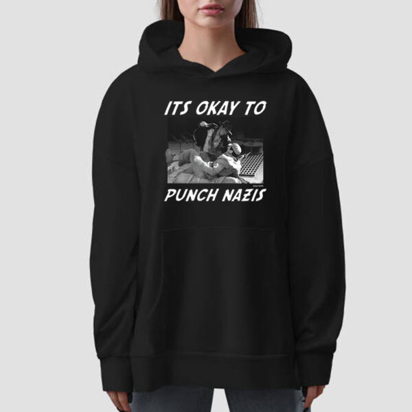 Punk With A Camera It's Okay To Punch Nazis T-Shirt