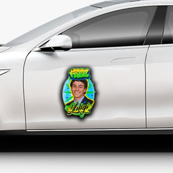 Radresistance Free Luigi Airbrush Sticker ,Car Magnet