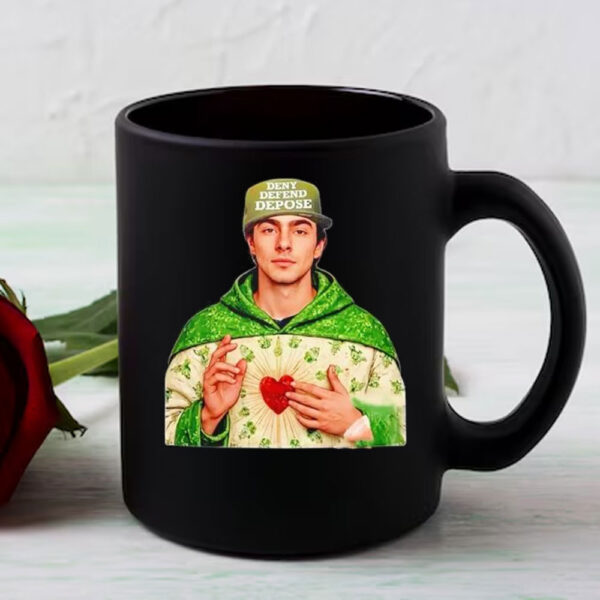 Saint Luigi Wearing Deny Defend Depose Cap Mug