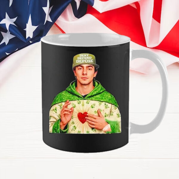 Saint Luigi Wearing Deny Defend Depose Cap Mug