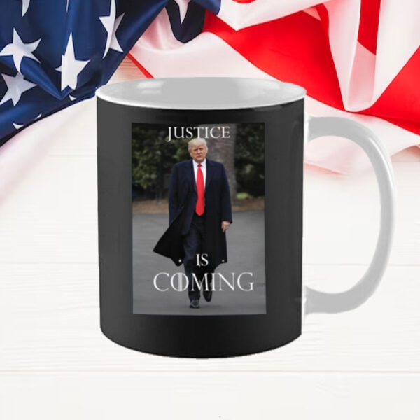 Sidney Powell Trump Justice Is Coming Mug