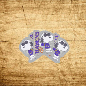 Snoopy Baltimore Ravens standing Stickers