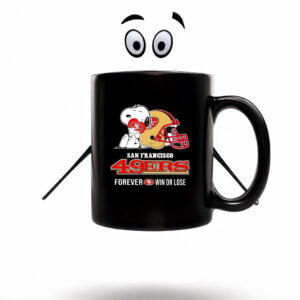 Snoopy hug San Francisco 49ers forever win or lose Mug Coffee