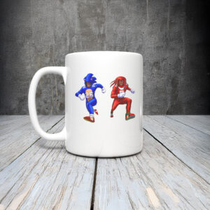 Sonic and Knuckles Detroit Lions Mug Coffee