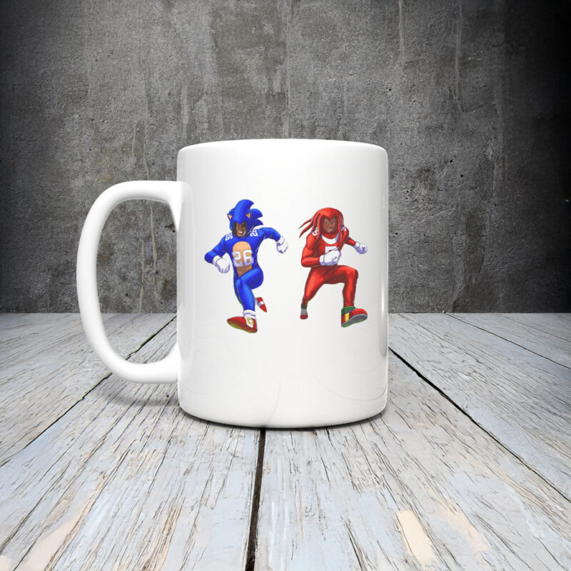 Sonic and Knuckles Detroit Lions Mug Coffee