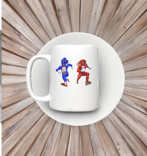 Sonic and Knuckles Detroit Lions Mug Coffee