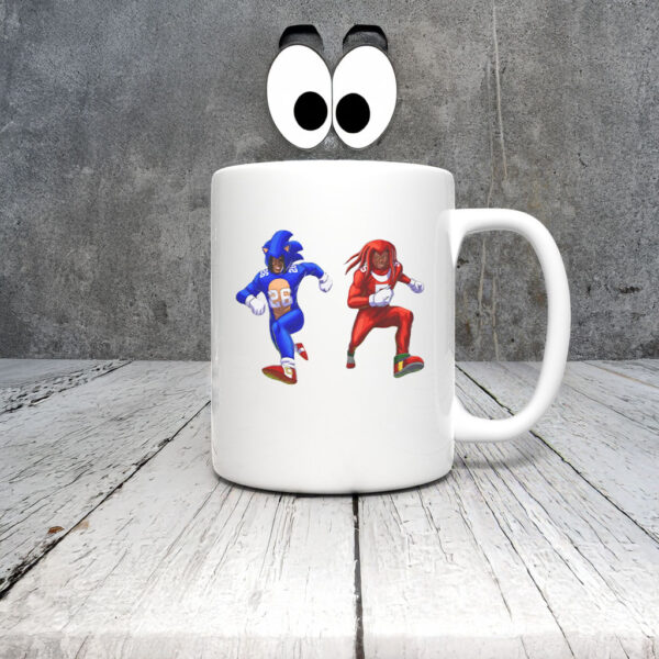 Sonic and Knuckles Detroit Lions Mug Coffee