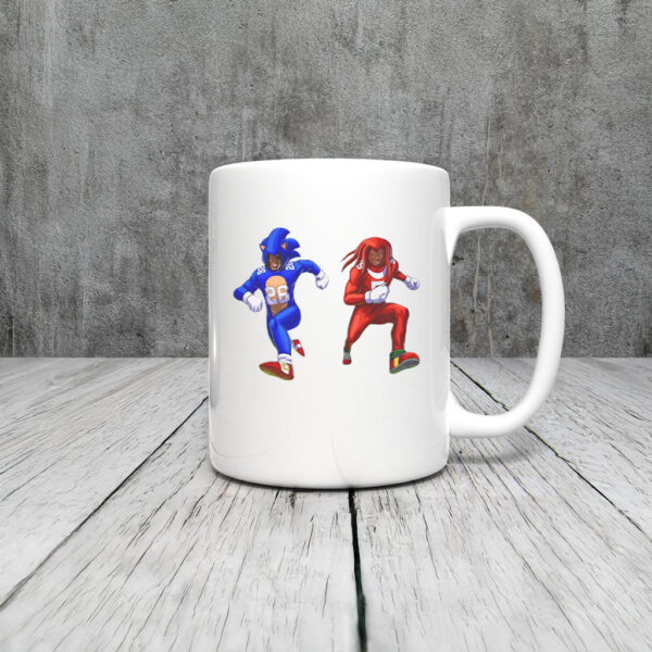 Sonic and Knuckles Detroit Lions Mug Coffee