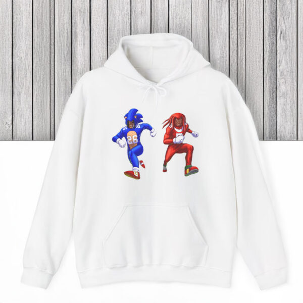 Sonic and Knuckles Detroit Lions T-Shirts