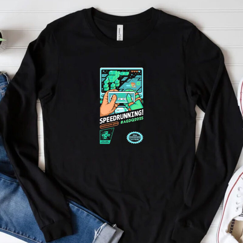 Speedrunning games done quick AGDQ 2025 T-shirts