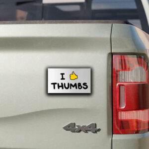 Swordscomic I Thumbs Thumbs Sticker ,Car Magnet