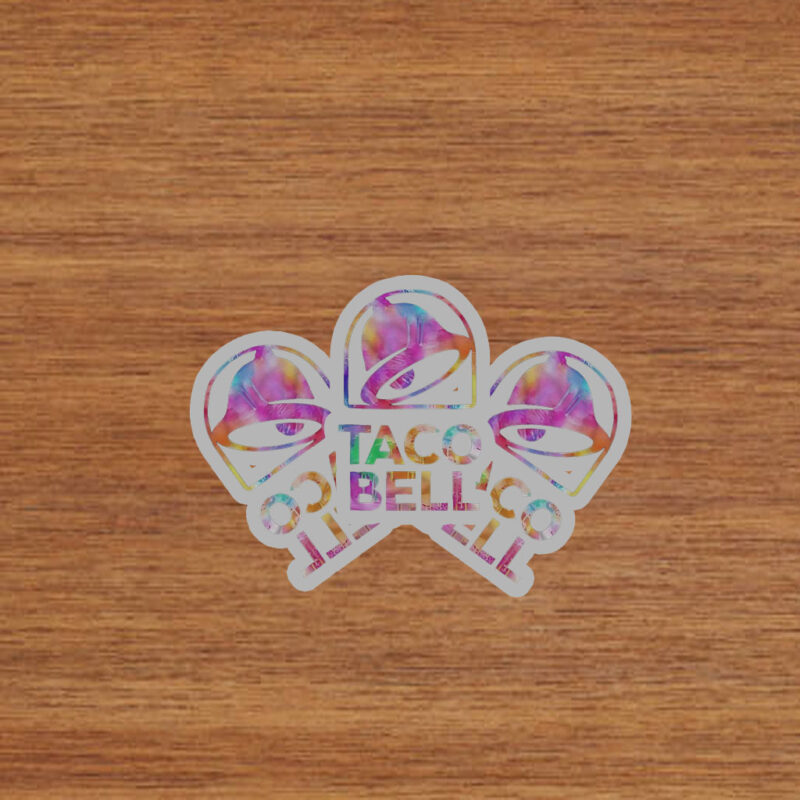 Taco Bell Neon Colorful Stickers