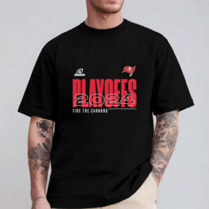 Tampa Bay Buccaneers 2024 NFL Playoffs Fire the cannons T-shirts