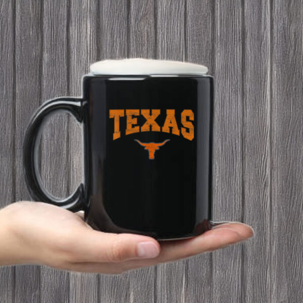 Texas Shirt Women Men Kids State Of Texas Orange Text Mug Coffee