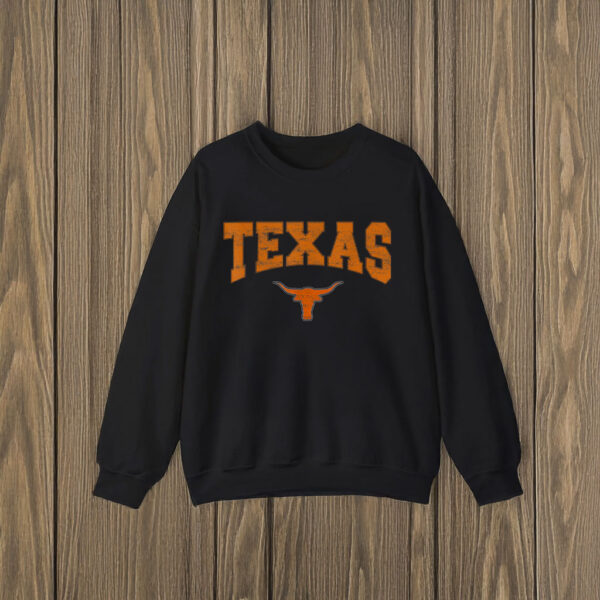 Texas Shirt Women Men Kids State Of Texas Orange Text T-Shirts