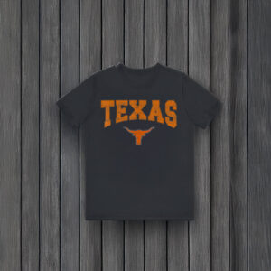 Texas Shirt Women Men Kids State Of Texas Orange Text T-Shirts