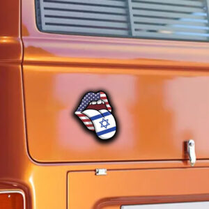 The Uri Israeli American Native Tongue Sticker ,Car Magnet