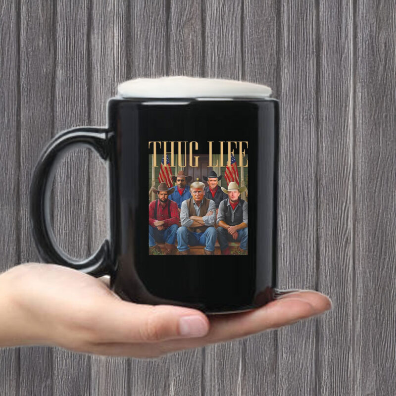 Thug Life Trump Vance Kennedy Elon Mug Coffee