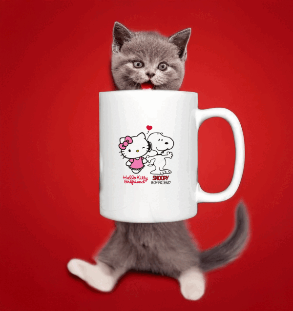 Hello Kitty Girlfriend Snoopy Boyfriend Mug