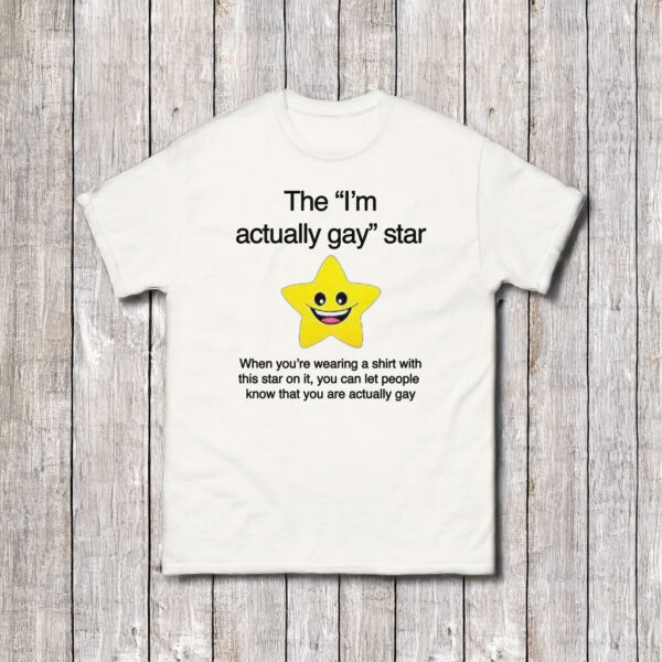 The "I'm Actually Gay" Star T-Shirt